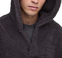 Sweat à capuche zippé en polaire Sherpa pour homme, coupe oversize, chaud, élégant, imperméable, coupe-vent, idéal pour le sport et les activités de plein air en hiver