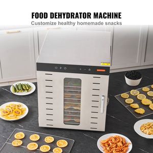 Essiccatore Elettrico per Alimenti in Acciaio Inox a 10 Vassoi, 1000W, Timer Digitale, Temperatura Regolabile per Uso Domestico - Product Image 2
