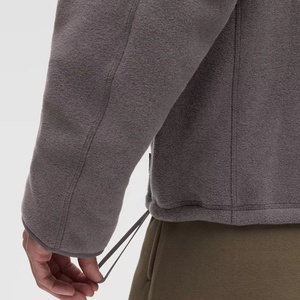 Custom Logo High Quality Women's <b>Fleece</b> <b>Jacket</b> Half Zip Stand Collar Solid Color Autumn <b>Warm</b> Pullover Outerwear <b>Fleece</b> <b>Jackets</b> - Product Image 5