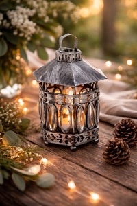Decorative Customised Outdoor Indoor Glass <b>Candle</b> Lanterns Tall Farmhouse Floor & Hanging Set Of Metal & Glass <b>Candle</b> Lanterns - Product Image 3