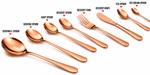 Ensemble de couverts en acier inoxydable King International, durable et élégant - fourchettes, couteaux, cuillères, design classique, cadeau d'affaires, usage quotidien - Product Image 2