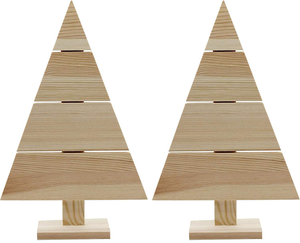 Décoration de table en bois écologique NATURALS pour arbre de Noël, parfaite pour une ambiance rustique des fêtes, ajoute du charme à toute célébration de Noël. - Product Image 3