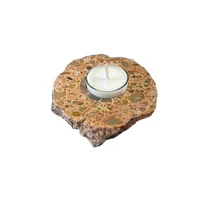 Portavelas de Piedra Natural Tallado a Mano de Jaspe Leopardo, Gema de Ágata Curativa, Venta al por Mayor - Product Image 6