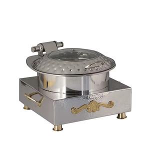 Recipiente metálico para calentar alimentos, ideal para restaurantes, hoteles y empresas de gestión de eventos. - Product Image 1