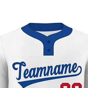 Jersey de Béisbol de Dos Botones al Por Mayor, Precio Económico, MOQ Bajo, Gran Venta - Product Image 5