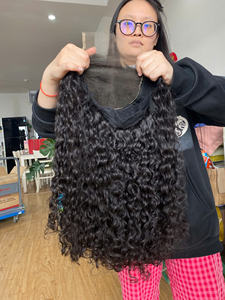 Perruques en dentelle ondulée naturelle birmane Densité complète à partir de 40% - Product Image 4