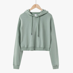 เสื้อฮู้ดครอปท็อปแขนยาวสำหรับผู้หญิง - Product Image 5