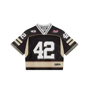 Camisetas Deportivas IOTA SPORTS, Corte Cuadrado Personalizado, Diseño Holgado, Cuello Acanalado Bordado, Ropa Urbana, Camisetas de Fútbol Americano - Product Image 1