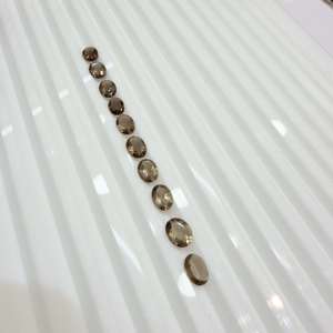 พลอยควอตซ์สโมคกี้สีน้ำตาลธรรมชาติทรงรีสำหรับทำเครื่องประดับ AJ Gems จากราชสถาน แบบคาโบชอง - Product Image 5