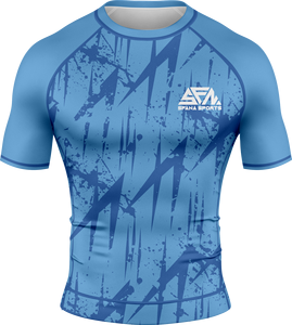 New Arrival Custom Printed Rash Guard <b>Compression</b> <b>Shirt</b> <b>Men</b> UV Protection Quick Dry Fitness Sportswear Gear - Product Image 5
