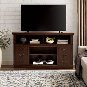 Mobile TV Retrò Stile Mid-Century Moderno con Ripiani e Spazio di Archiviazione per TV fino a 65'' - Product Image 2