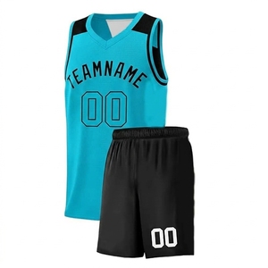 Wholesale Unisex Retro Design Your Own Logo Plus Size <b>Men</b> Basketball Uniform - Product Image 3