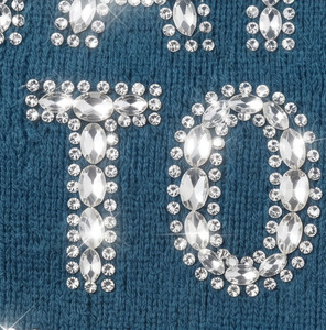 Rhinestone <b>Beanie</b> Hat Unisex Blue Acrylic Winter Cap Casual Knitted Style 56-58CM Custom <b>Fleece</b> Cap Cuffed <b>Beanie</b> <b>Fleece</b> Hat - Product Image 4