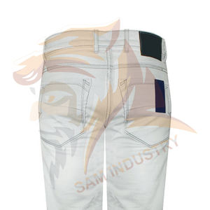 Pantalons en jean pour hommes de haute qualité, style streetwear, couleur unie, fabrication en gros par une usine, quantité importante. - Product Image 4