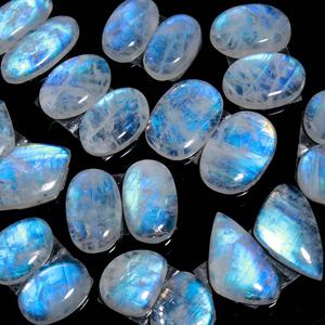 11 Pair 121 Cts Natural Rainbow <b>Moonstone</b> Pair Lot For Jewelry Making 20x11 10x10mm #19960 - Product Image 2