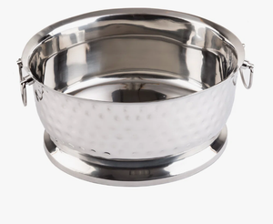 Venta al por mayor de bañeras enfriadoras de hielo de metal martillado con base de pedestal, para múltiples botellas de vino y champán, ideales para empresas de alquiler de eventos - Product Image 6
