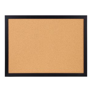 Pannello in Sughero MDF 24x18 Pollici Bifacciale con 10 Puntine, Cornice Adesiva in MDF, Bacheca per Appunti - Product Image 5