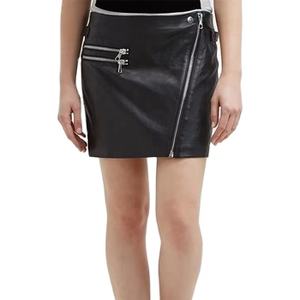 Falda Lápiz Corta de Cuero para Mujer, Diseño Personalizado al por Mayor, Nueva Colección Primavera, con Cordones, Abierta, Color Sólido, a la Moda - Product Image 1