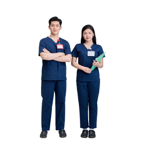 HIGH QUALITY scrub medical woman scrub tops designs nursing uniforms stretch hospital <b>clothing</b> men/women - FMF uniform - OEM/ODM - Product Image 1