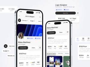 Aplicación de mercado de talentos libres que conecta a clientes con freelancers para publicación de trabajos, ofertas, mensajería, pagos y reseñas. - Product Image 4