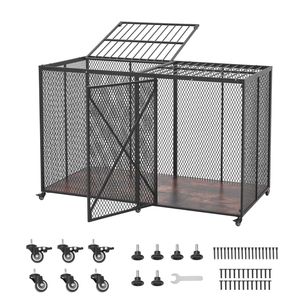 Jaula para Perros Resistente e Indestructible de 64 Pulgadas, a Prueba de Escapes, para Perros Grandes, Carga Máxima 300 Libras, para Uso en Interiores con Alta Ansiedad - Product Image 1