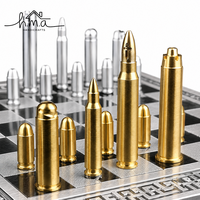 Jeu d'échecs en laiton noir et or durable pour enfants avec pièces sculptées coniques, plateau à damier et étui de rangement