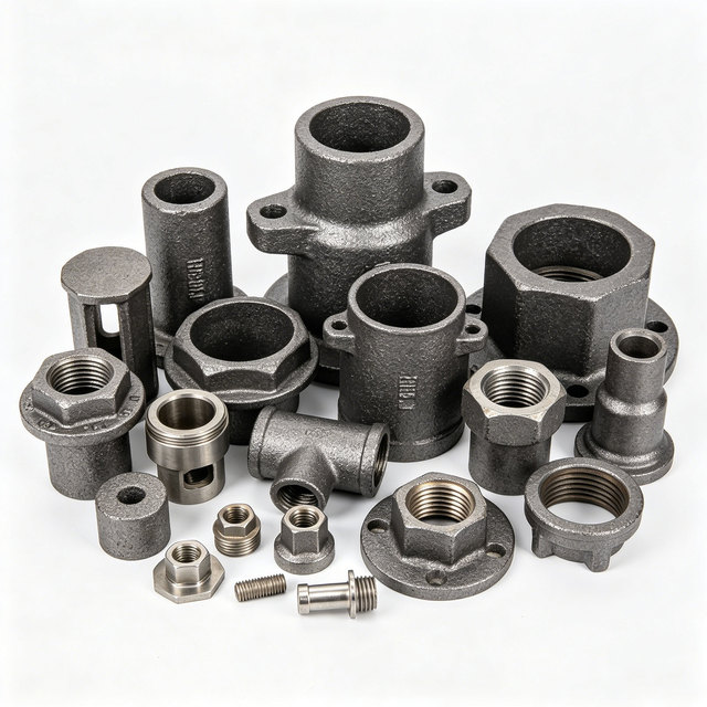 China QT 500 Ductile Cast Iron CNC Machined Metal Turned Parts Broaching Milling Wire EDM Laser Machining Drilling Machining