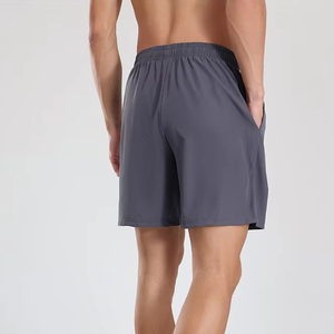 Shorts de sport décontractés pour hommes en toile 100 % coton, séchage rapide, respirants, avec logo frontal, style streetwear, pour le basketball et l'entraînement - Product Image 3