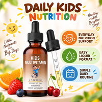 Complément alimentaire multivitaminé liquide pour enfants OEM, gélules de gélatine liquide multivitaminées végétaliennes en forme d'ours, pour la santé immunitaire, certifié Halal