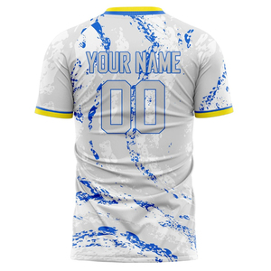 เสื้อฟุตบอลคุณภาพสูงแบบ OEM สั่งทำพิเศษพร้อมลายพิมพ์แบบ Sublimation สำหรับผู้ชาย สามารถใส่ชื่อและหมายเลขได้ แขนสั้น ระบายเหงื่อได้ดี เหมาะสำหรับทุกฤดูกาล - Product Image 5