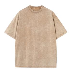 Camisetas Personalizadas de Alta Calidad OEM, 100% Algodón, Cuello Redondo, Manga Corta, Camisetas Lisas para Hombre, Camisetas Casuales de Doble Color para Hombre - Product Image 2