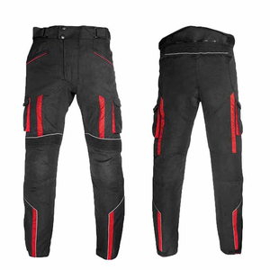 Pantalones de cuero para motocicleta de ajuste personalizado para hombre, tela elástica Cordura, a prueba de viento, transpirables, para invierno, carreras, seguridad, talla grande - Product Image 5