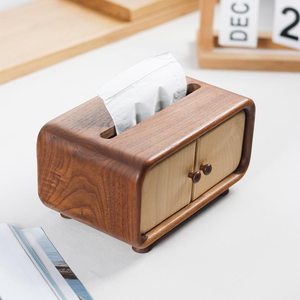 Cubierta de Madera Artesanal para Caja de Pañuelos, Duradera y Elegante, Perfecta para el Hogar, la Oficina o el Baño, Diseño Rústico, Moderno y Clásico - Product Image 2