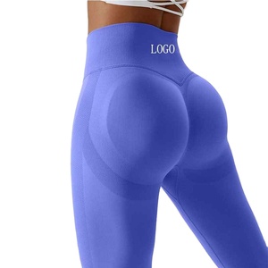 Pantalones Deportivos Ajustados de Cintura Alta de Secado Rápido con Logotipo y Diseño Personalizados para Mujer, Leggings para Correr y Hacer Ejercicio al Aire Libre - Product Image 6