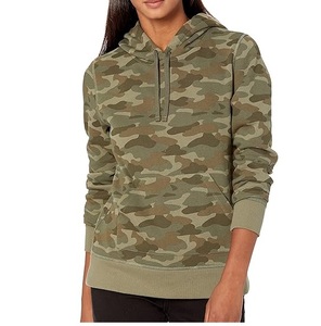 Sudadera con Capucha de Camuflaje, Diseño Bottomland, Corte Regular, Felpa Francesa, para Mujer, Ropa de Otoño, con Bolsillo Delantero - Product Image 6