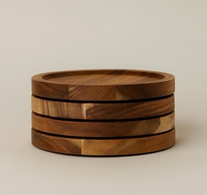 Posavasos de madera de acacia para té y café, ideales para restaurantes, vajilla, eventos. Posavasos de madera de acacia personalizados para el hogar. - Product Image 4