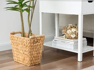 Cestas de almacenamiento de Jacinto Natural tejidas a mano de Vietnam, mimbre de algas marinas para uso doméstico, organizador de artículos diversos - Product Image 3