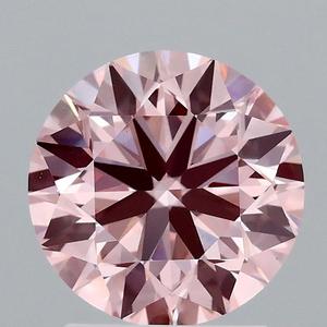 แหวนเพชร VS1สีชมพูเข้มแฟนซี2.02กะรัต NGX-65-437อัญมณีสีส้มเข้ม7.96-8.03-5.00 62.4 56 - Product Image 1