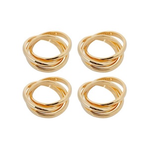 Hot-Seller new design napkin <b>rings</b> New pearl fan-shaped napkin <b>ring</b> party hotel high quality Round napkin <b>ring</b> for wedding - Product Image 3