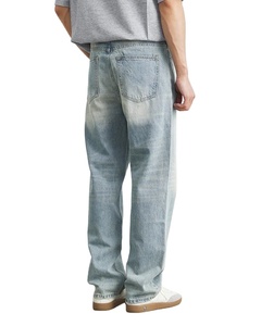 Dernière tendance 2025 hommes mode jean coupe ample droite taille moyenne étiquette personnalisée lisière de luxe haute qualité affaires Style décontracté - Product Image 3