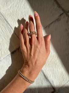 Diamond Gold Ball <b>Bracelets</b> Dual Chain Design Unique Luxury Lab Grown Bead Layering 6.5 Manufacturer 14K 18K <b>Solid</b> Gold 2.33 - Product Image 5