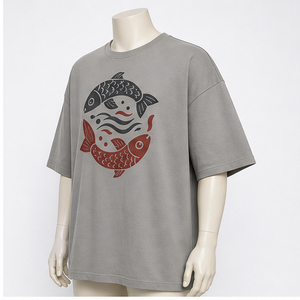 เสื้อยืดผ้าฝ้ายนุ่ม 100% ทรงโอเวอร์ไซส์ พิมพ์ลายดิจิทัล แห้งเร็ว คุณภาพสูง ออกแบบเองได้ รุ่น 24 TSA-SPT-0024 - Product Image 5