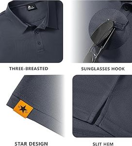 Chemises de golf pour hommes, nouvelle mode, haute qualité, respirantes, séchage rapide, décontractées, fabriquées au Pakistan, toile polyester/coton, design uni - Product Image 5