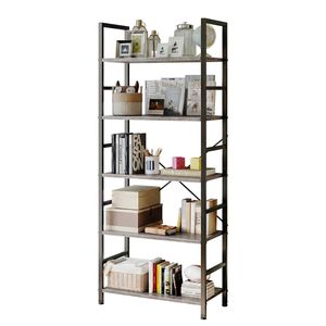 Étagère industrielle extensible à 5 niveaux, bibliothèque moderne pour le rangement à domicile ou au bureau, pour livres, CD et films - Product Image 1