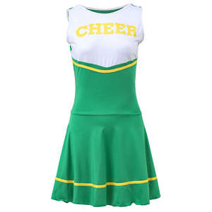 Uniforme de cheerleading pour femmes, haute qualité, polyester/spandex, uniformes de cheerleading personnalisés pour enfants, uniforme de cheerleader bleu sexy pour adultes - Product Image 6