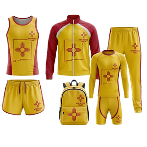 Ensemble décontracté d'hiver uni avec logo et design personnalisés, uniforme de course et de sport respirant en spandex/coton teint pour homme - Product Image 1