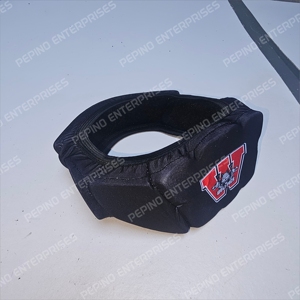 Bandeau de protection universel pour le basketball, antidérapant, réglable, en néoprène noir, impression sérigraphique de haute qualité, style sportif, toutes saisons - Product Image 1