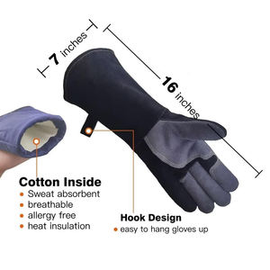 Guantes de Soldadura TIG MIG de Alta Calidad Premium, Resistentes al Calor, de Cuero, con Pantalla Táctil, Guantes de Seguridad para Exteriores en Venta - Product Image 2
