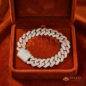 สร้อยข้อมือโซ่เส้นเล็กประดับมอสซาไนต์สีโรสโกลด์ แฟชั่นหรูหราสไตล์นิวยอร์ก ของขวัญเครื่องประดับสุดหรู ดีไซน์สวยสง่าสำหรับใส่ทุกวัน - Product Image 4
