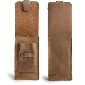 Estuche de puros de cuero premium con funda protectora integrada para cortador y acabado de cuero de lujo en venta - Product Image 5